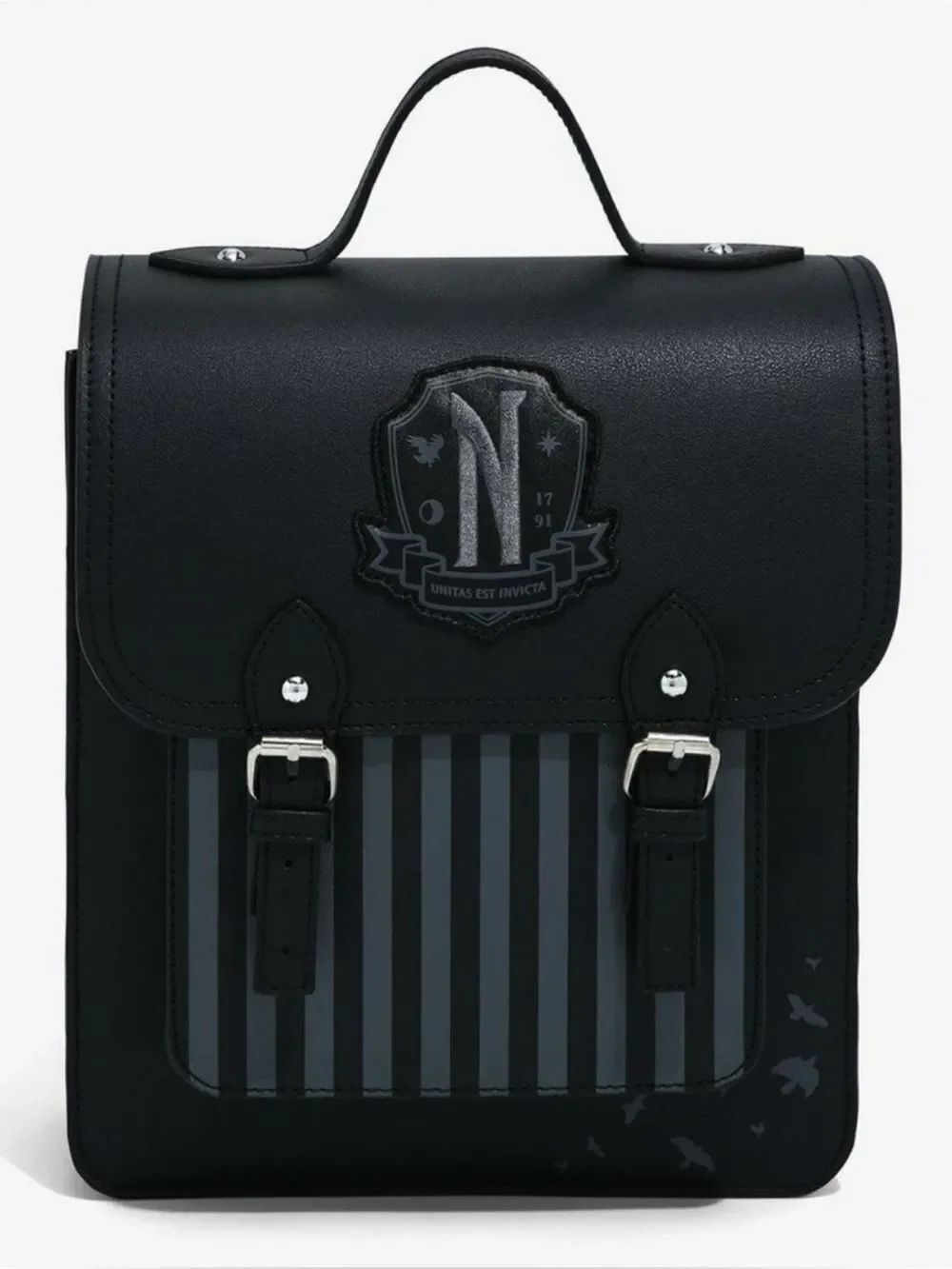 Wednesday The Addams Family Nevermore Academy Mini Backpack New No Tags